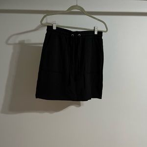Thread and Supply black mini skirt with ties